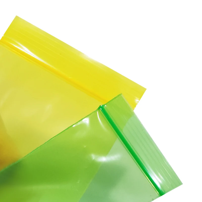 200Pcs Resealable Plastic Colours Zip Lock Bags Clear Food Biscuit Candy Jewelry Gifts Photo Battey PE Storage Packaging Pouches