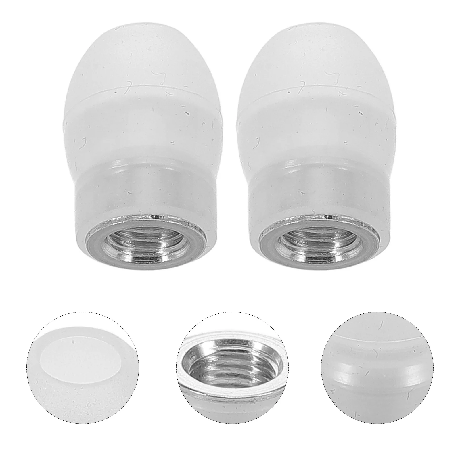 

2pcs Silicone Gourd Soft Earplugs Noise Reduction Universal Replacement Tips For Headphones Accessories Reusable Ear Tips