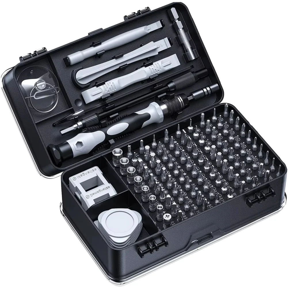 

115 in 1 Magnetic Screwdriver Set with 360 Degree Rotatable Handle for Phone Watch Laptop Electronic Device Repair