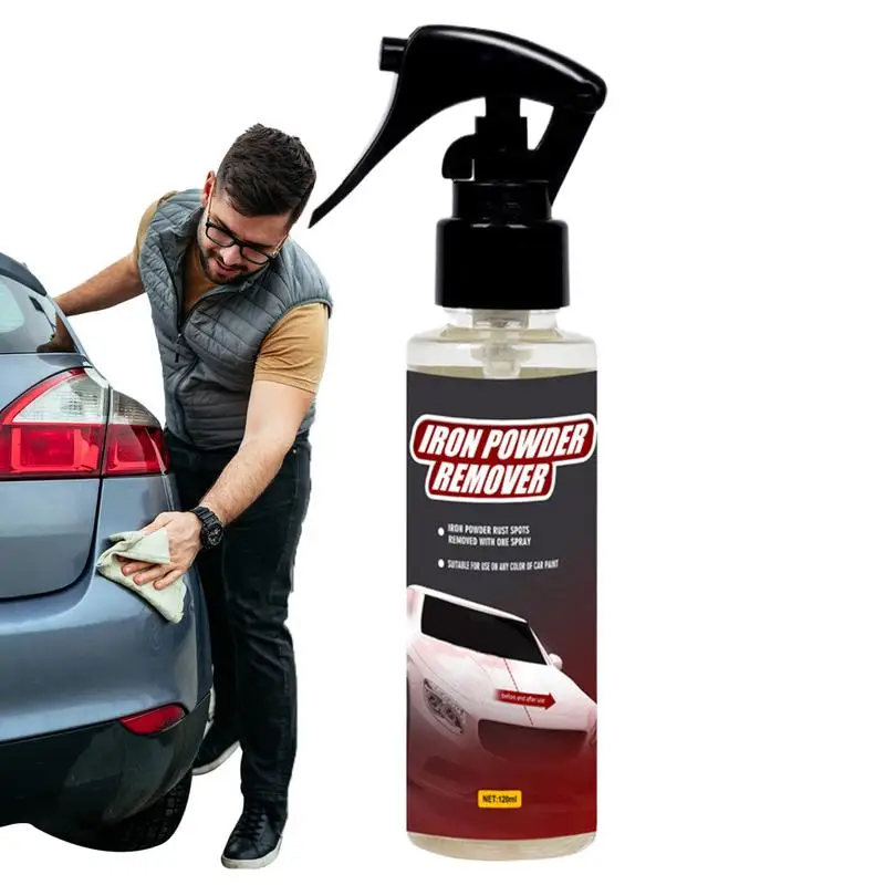 Rust Remover Spray 120ml Metal Cleaner Rust Inhibitor Spray For Various Metals Car Cleaning Supplies Paint Cleaner