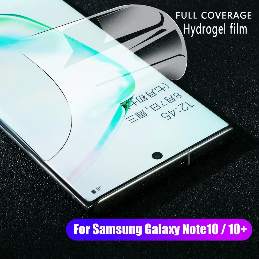 

Slim 3D Soft TPU Protective Cover For Samsung Galaxy Note 10 / 10+ Plus Hydrogel Film Screen Protectors