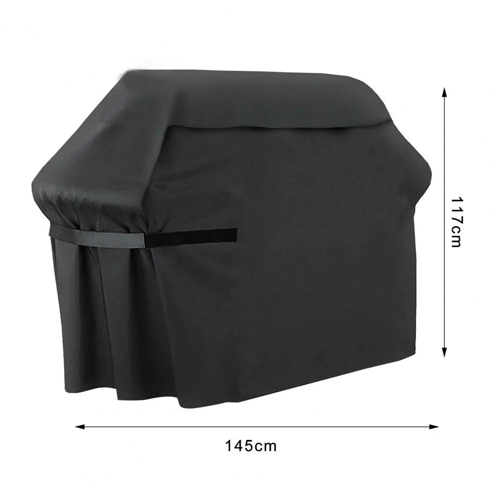 Tear-resistant Barbecue Cover Heavy-duty Bbq Grill Cover with Fastener Tapes Waterproof Uv Resistant Gas Grill Protector