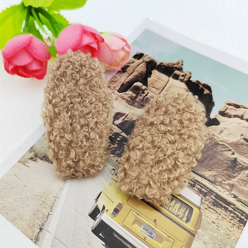 60 Stück, 5,5 cm, flauschige Filz-Hasenohren, gepolsterte Applikationen für Babykleidung, Mützen, zum Nähen, für DIY-Kopfschmuck, Haarspangen, Schleifen und als Aufnäher. – Detail 8