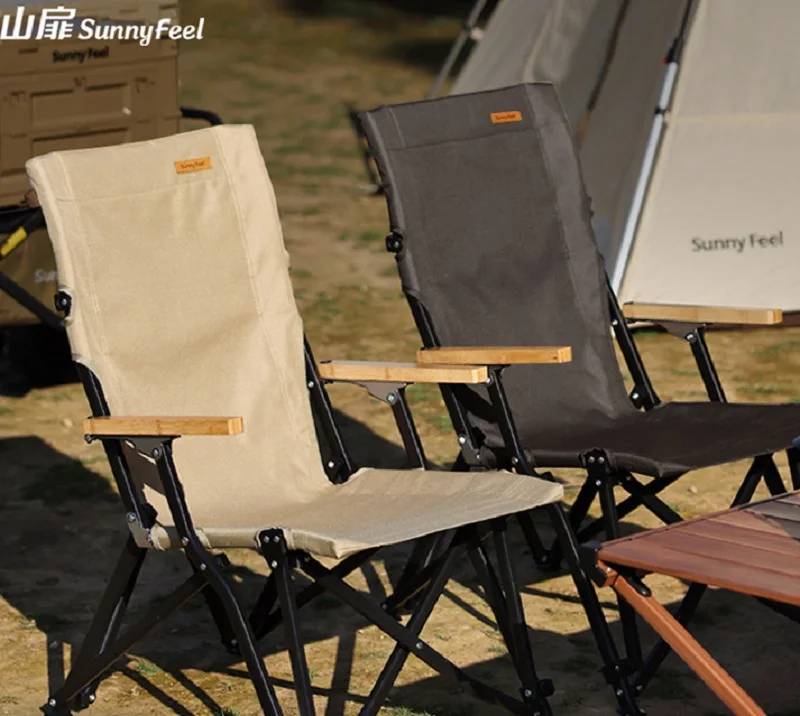 Silla plegable de aleación de aluminio para acampar al aire libre, silla plegable portátil para campamento al aire libre