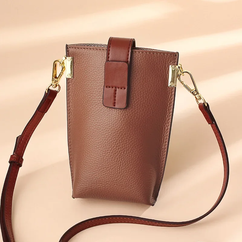 

Fashion Single Shoulder Crossbody Cell Phone Bag Mini Versatile Satchel Multi Card Position Card Bag Keycase Female