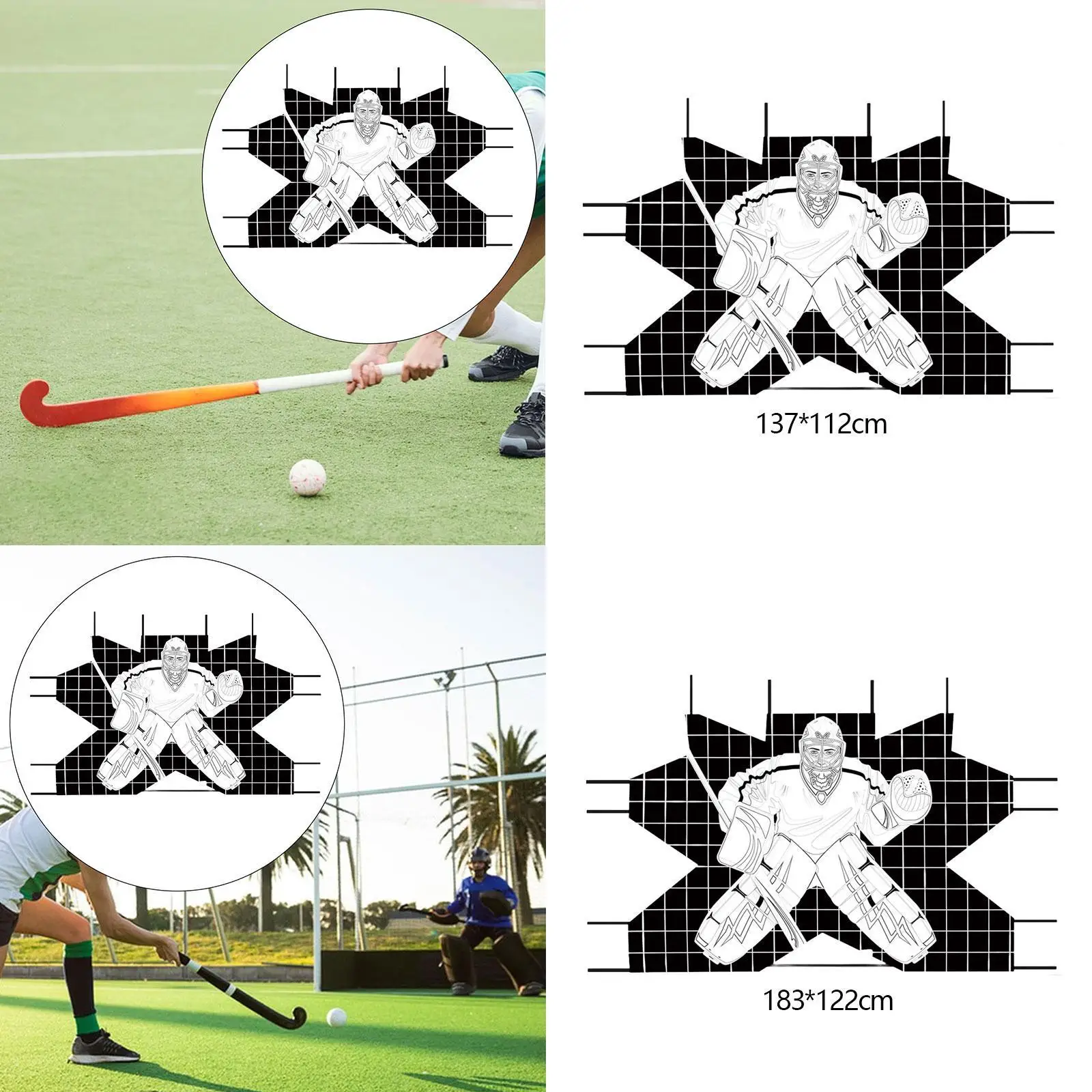 

Hockey target -goalkeeper training of accuracy accuracy of light wrinkles