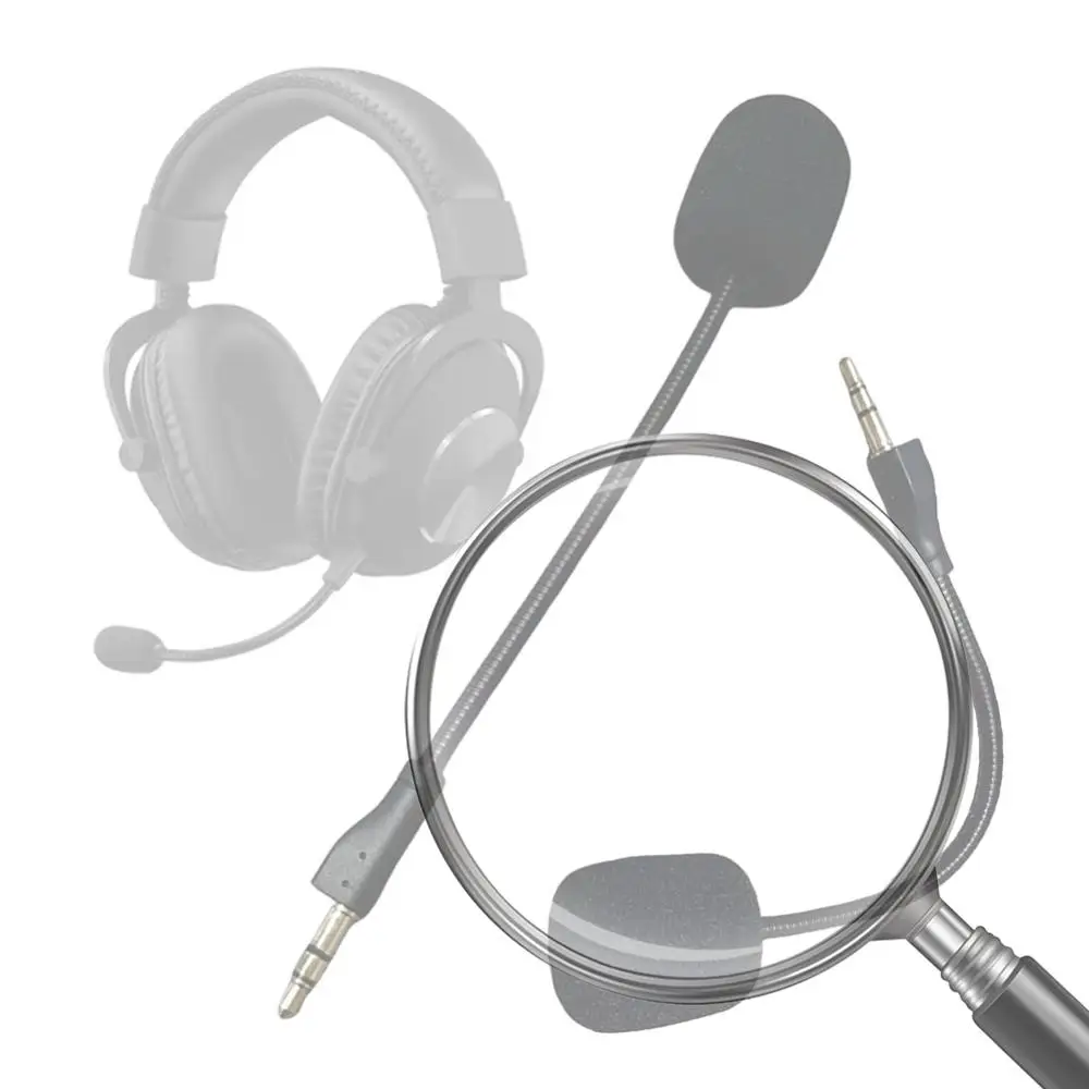 

Сменный микрофон 3,5 мм для игровых гарнитур, гибкий микрофон для игр, микрофон для наушников Logitech G PRO G PRO X