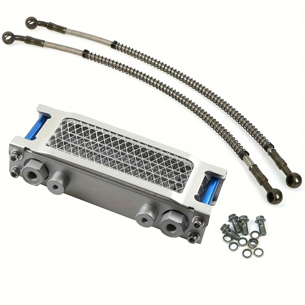 الأزرق دراجة نارية زيت المحرك برودة التبريد المبرد الأنابيب عدة ل CRF XR KLX 50 70 90 110 125 140cc SSR Taotao Coolster Kayo Apoll #1