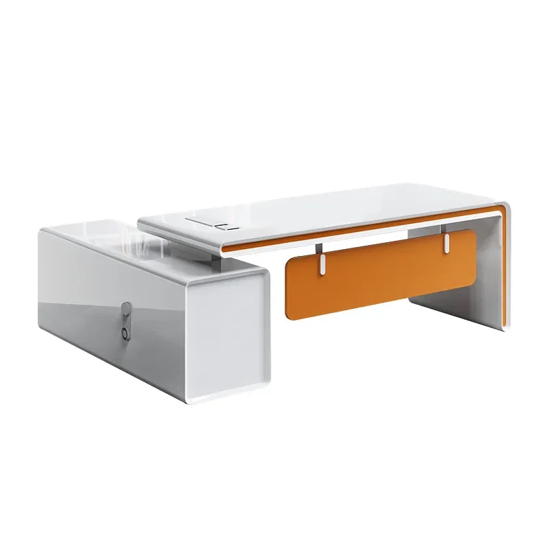 Modern Executive Desk with Chair Large Office Table Simple Manager Workstation for Home Office  Furniture Set
