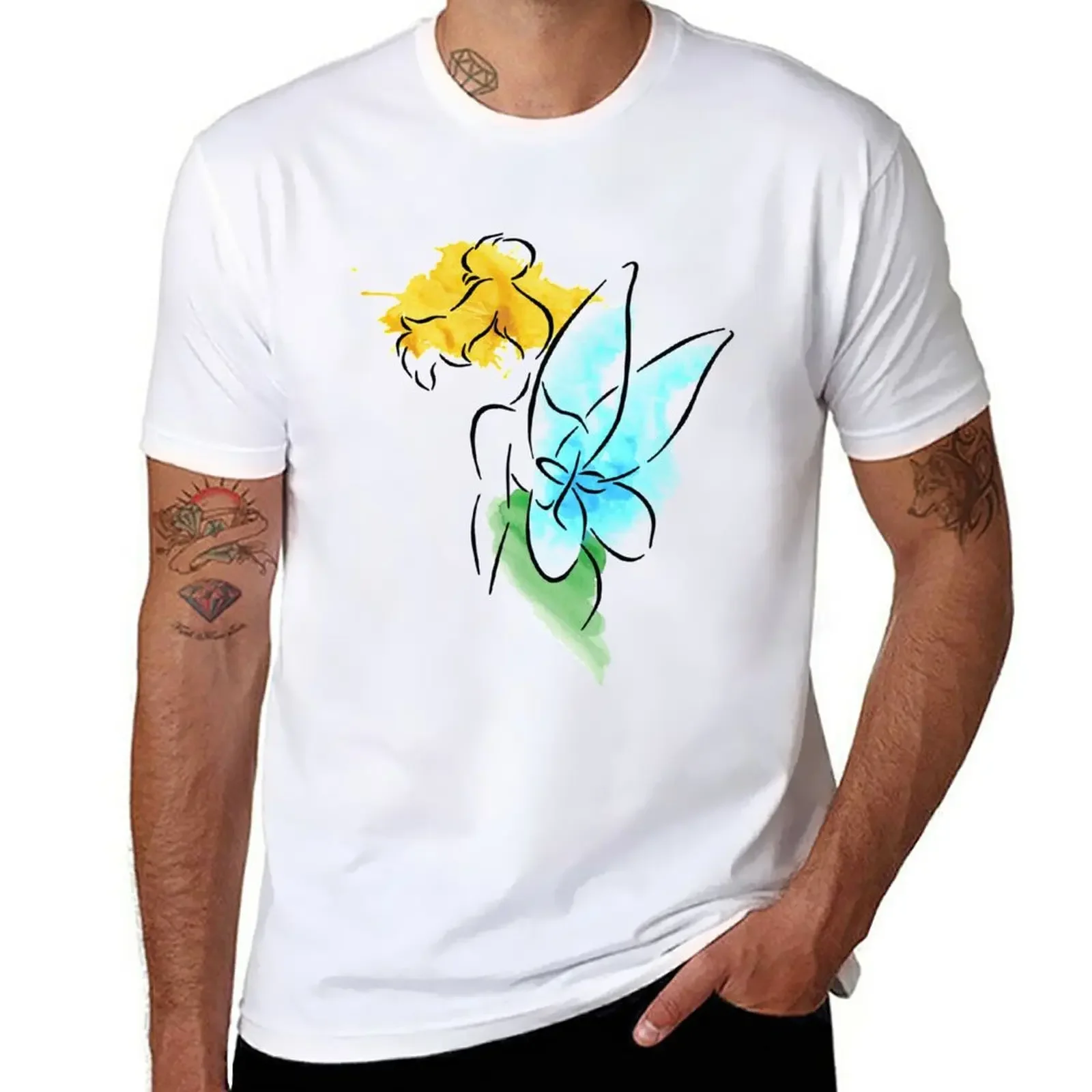 Watercolor Fairy T-Shirt hippie clothes vintage clothes plain black t shirts men