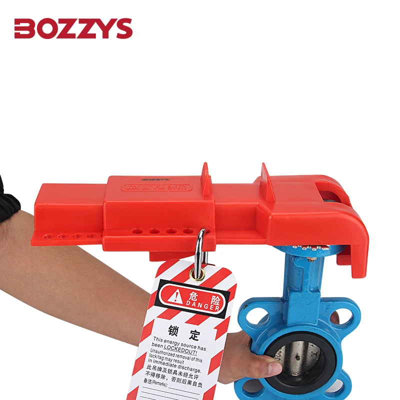 

BOZZYS PVC Material Red Butterfly Valve Lockout Suitable to 8MM-45MM Valves