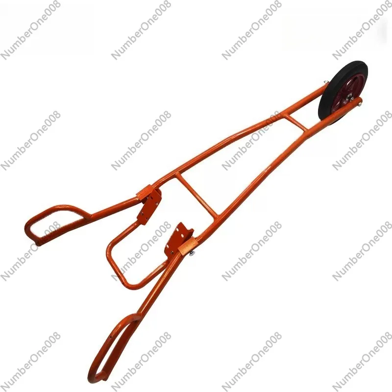 Foot-stepping Ground Drilling Rack Hand-cranked Hand-pushed Agricultural Hole-drilling Ground Shelf for Small Planting Machine