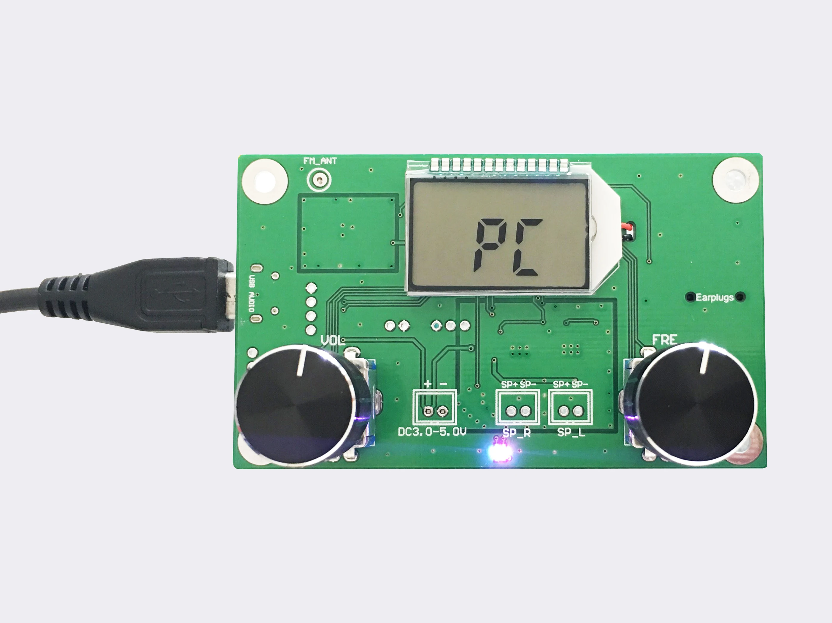 DSP PLL Digital Stereo FM Radio Receiver Module 87-108MHz With Serial Control Frequency Range 50Hz-18KHz