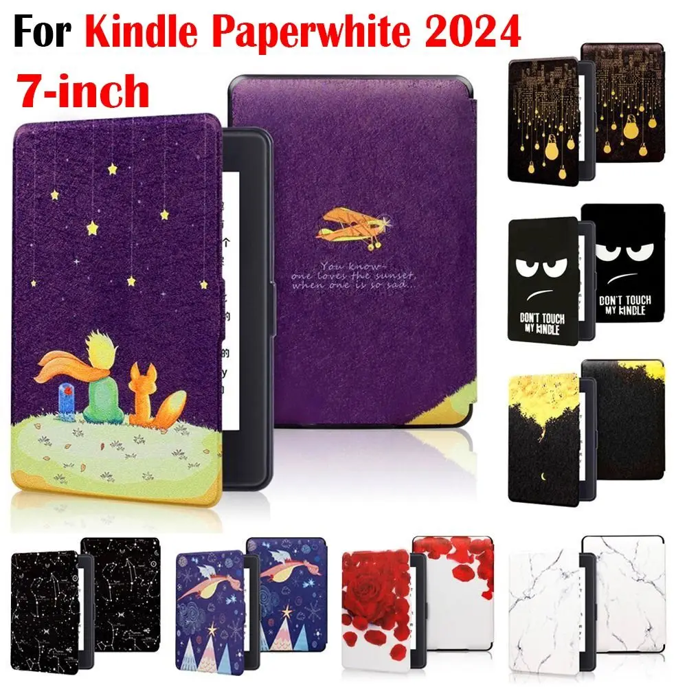 

Auto Wake/Sleep eReader Cover Shockproof SA568B Protective Shell Ultra Slim for Kindle Paperwhite 2024 7inch 12th Generation