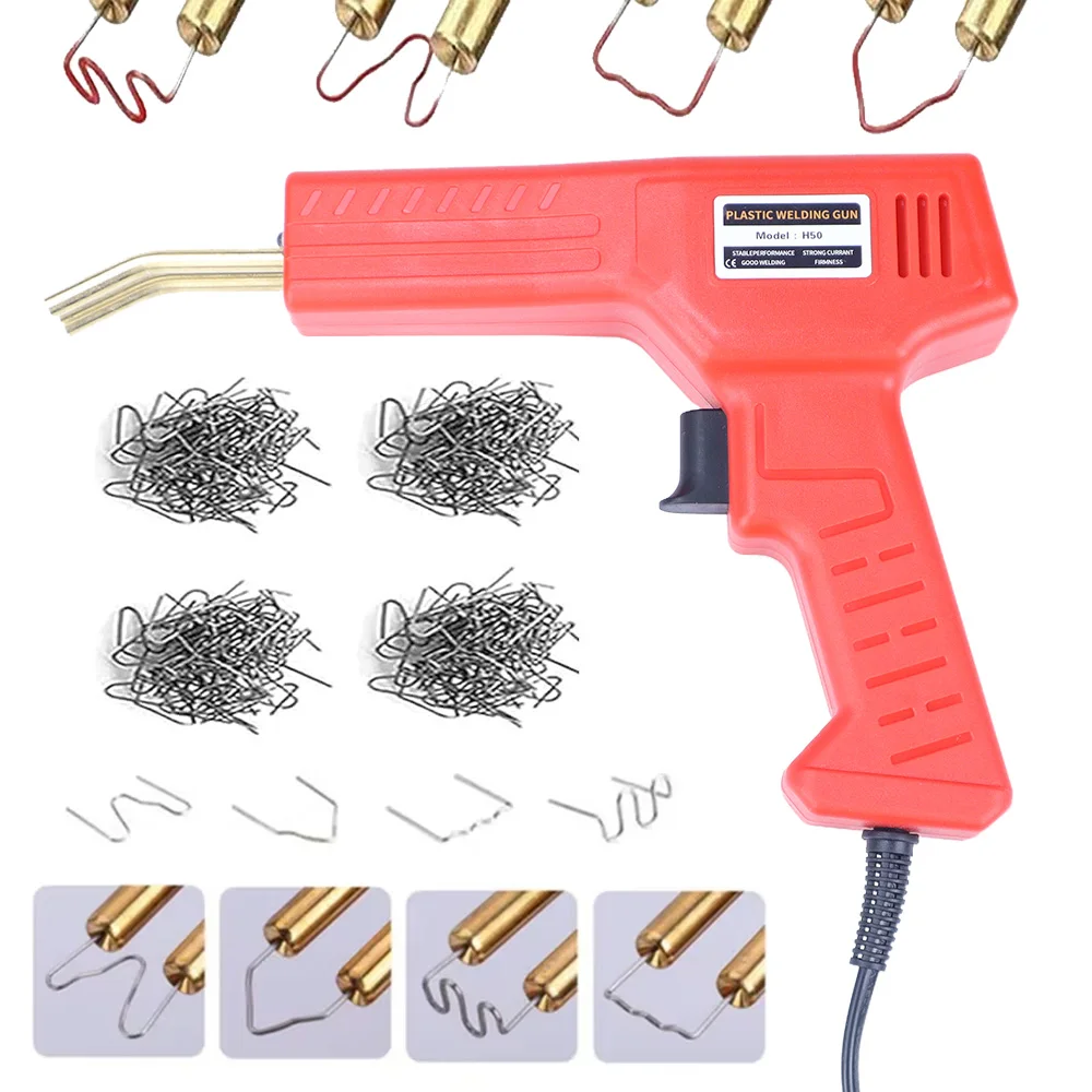 110v/220v Hot Stapler Plastic Welding Machine Bumper Repair Kit Soldering Iron PVC Repairing Machine Repair Welding Gun