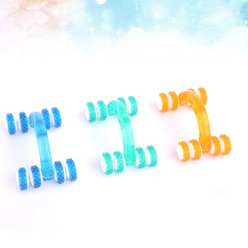 

Massage Roller For Pain Relief Whole Body Muscle Relaxation Anti-Slip Handle Massager Tool Shoulder Foot Leg Hand