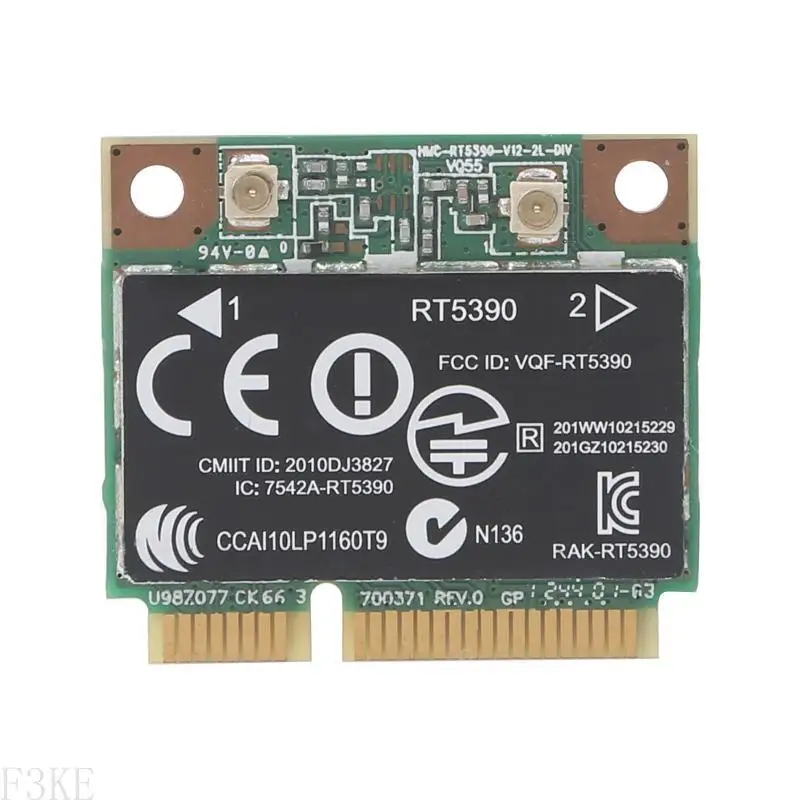 F3ke Ralink RT5390 Half Mini PCIe Wlan Wireless WiFi Carte Module Remplacement pour CQ56