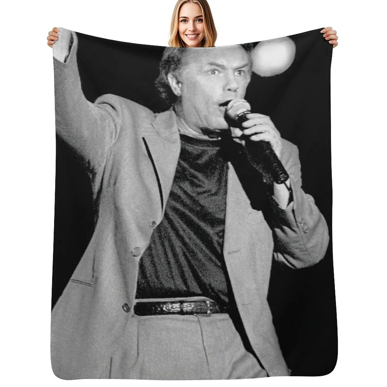 

r953 / New Finition 2024 Le Légendaire Chanteur via l'Argentique Salvatore Adamo (h) Olavia-Olao Okaio Créations Throw Blanket