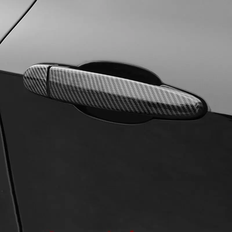 For BMW 2 Series F46 F45 F23 F22 F87 2013 2014 2015 Carbon Fiber Chrome Car Door Handle Cover Trim Sticker Styling Accessories