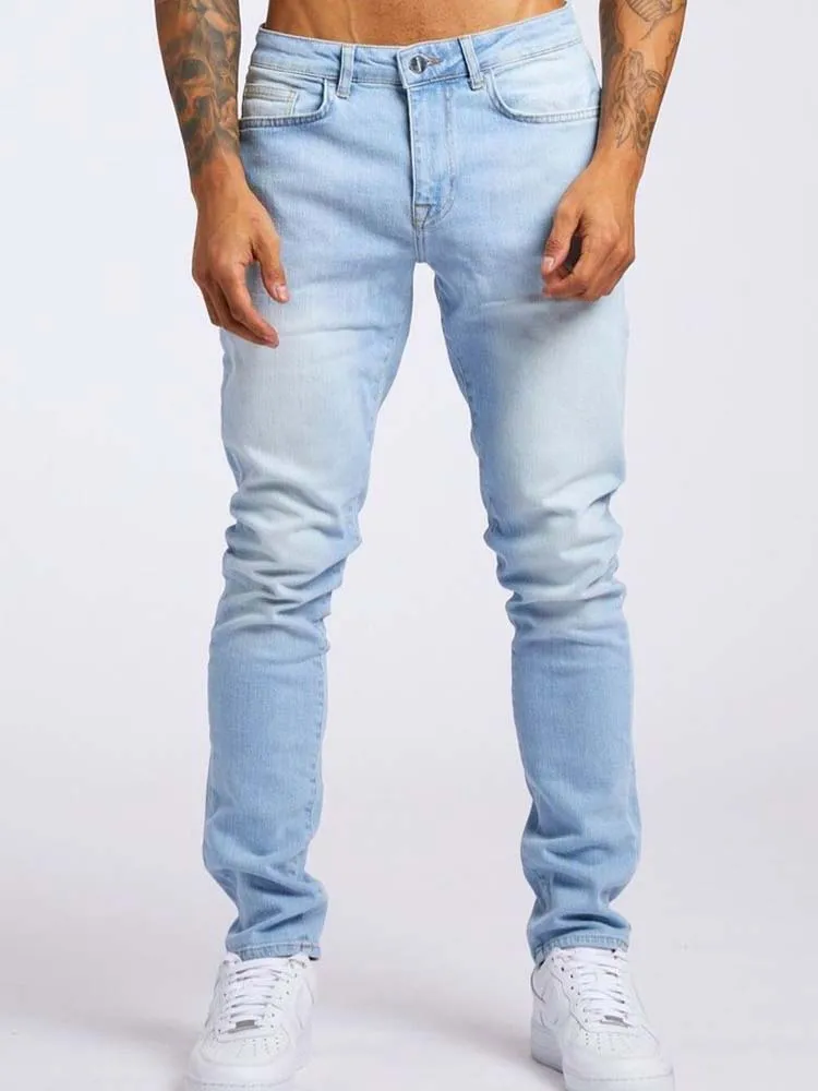 Pantalones vaqueros negros ajustados para hombre, Jeans de lujo, elásticos, ajustados, para motorista, calle, Hip Hop, fiesta