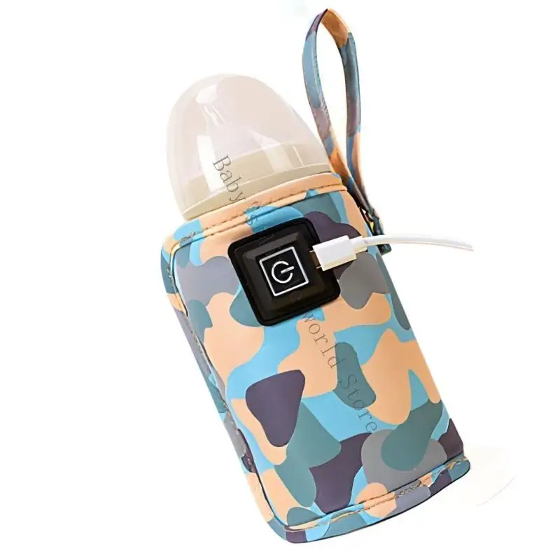 Владелец детской бутылочки с вуалирующей изоляцией и встроенным нагревательным компонентом. Модифицируемый ремень. Постоянный