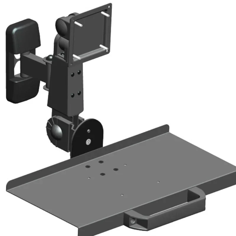 PL-Y-2K Robotic Arm Monitor Micro Keyboard Integrated Wall Mounted Keypad Plus Mouse LCD Side Wall Holder