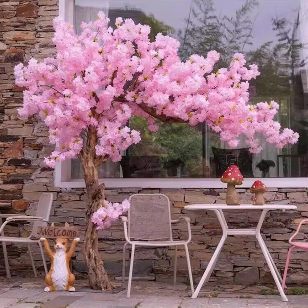 

Simulation cherry blossom tree peach blossom shopping mall wishing tree New Year interior decoration wedding fake tree