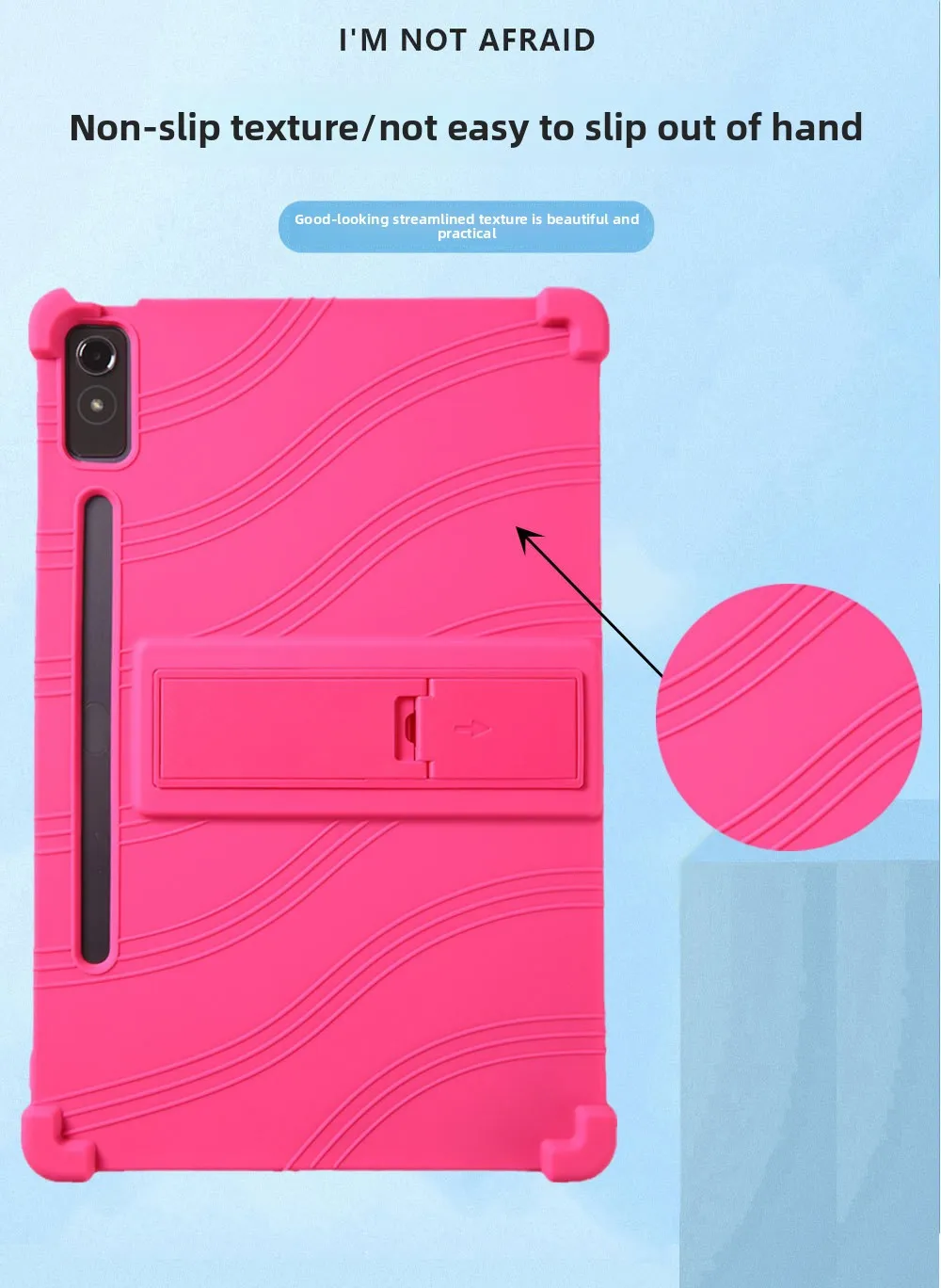 FÜR Lenovo Xiaoxin Pad Pro 12.7 P12 Hülle Silikon Stoßfeste Standabdeckung TB370FU TB240FC Drop – Detail 2