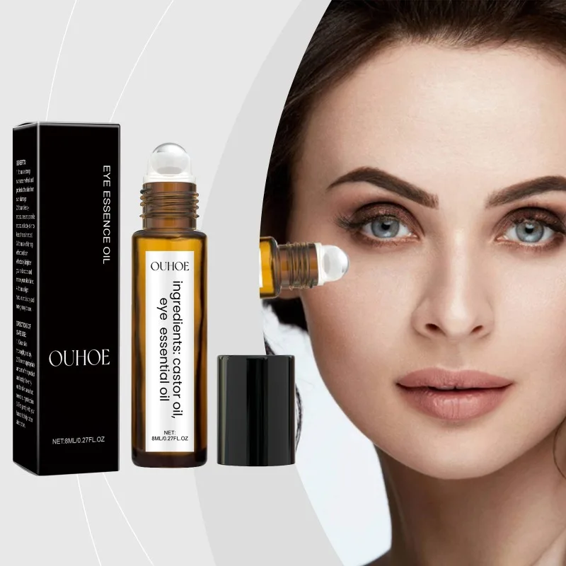 

Castor Oil Eye Rolling Ball Enhances Eye Skin Radiance Mild Formula Convenient Use Eye Care Oil