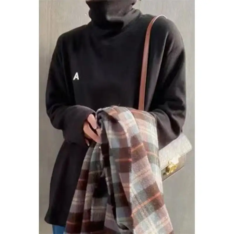 

Женская одежда, новые свободные однотонные простые уличные футболки, весенне-осенние модные молодежные топы с длинными рукавами, тренд в ленивом стиле