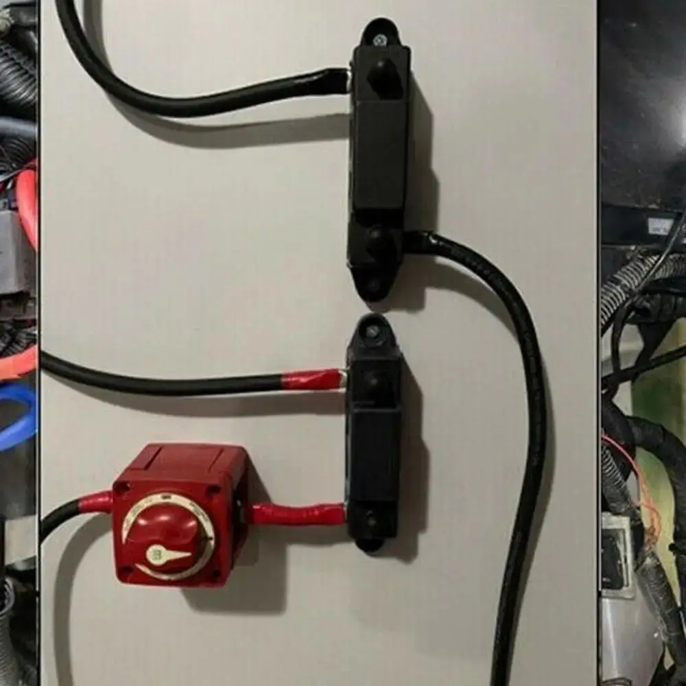 

4 Studs Power Distribution Blocks High Current Wear-Resistant Wiring Stud Rows Protective Cover M8 M10 Terminal Screw Bus Bar