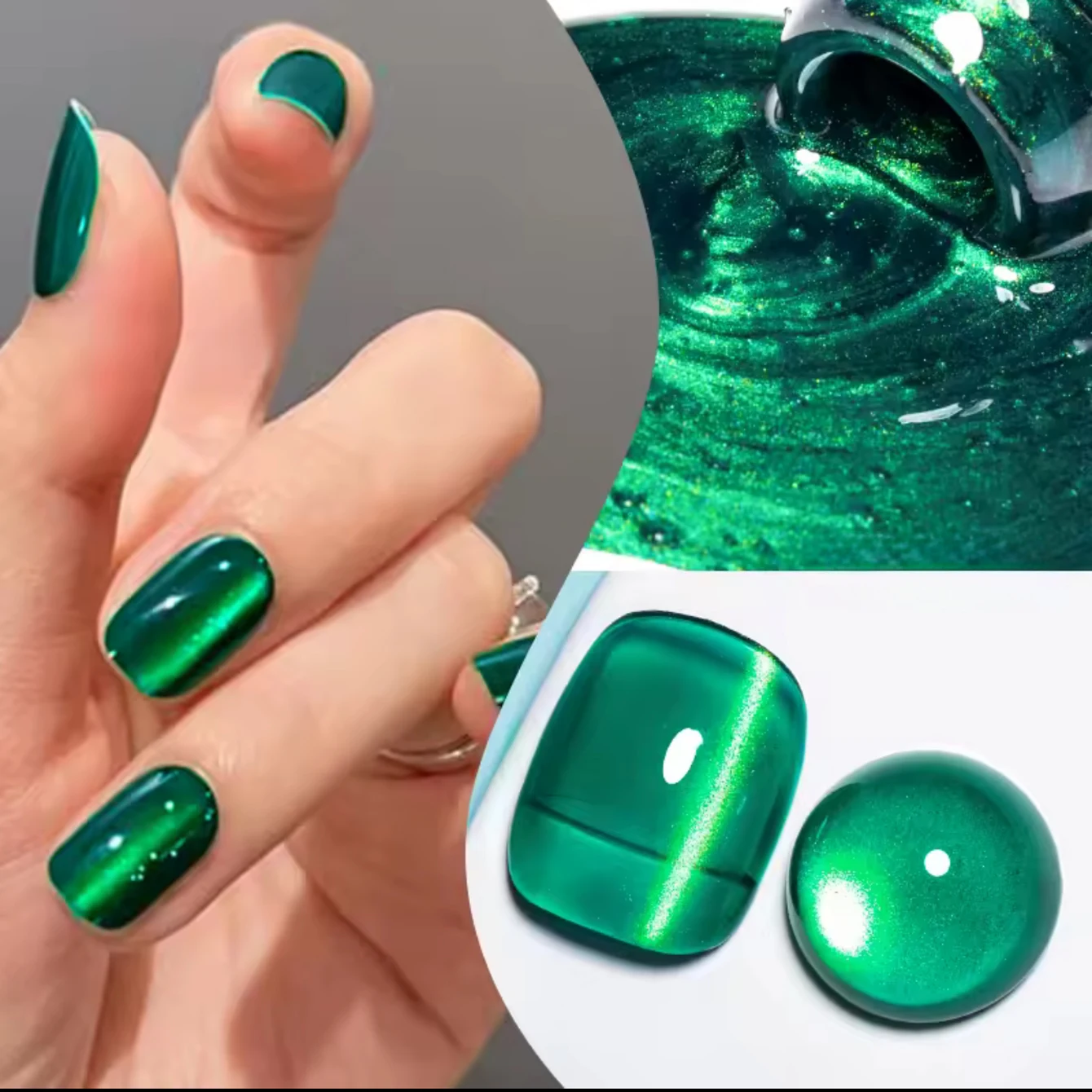 1pcs 2026 New Imperial Strobe - Nail Art Emerald Green review and price