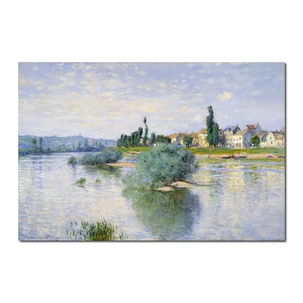 

Landscape Picture The Seine At Lavacourt Claude Monet Oil Paintings Canvas Art High Quality Hand Painted Unframed