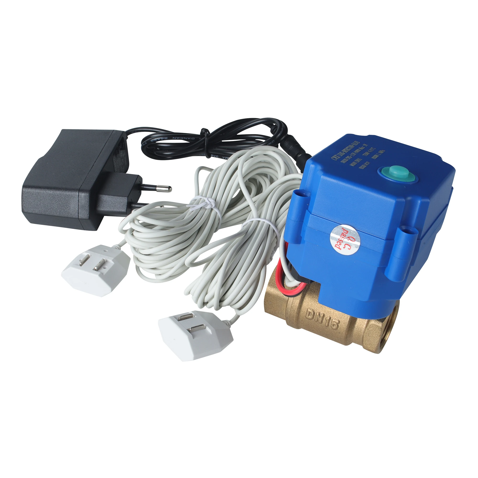 

1/2 "3/4" 1" Автоматическая линия обнаружения утечек воды и контроллер клапана — оповещения в реальном времени, прочная защита от утечек для труб