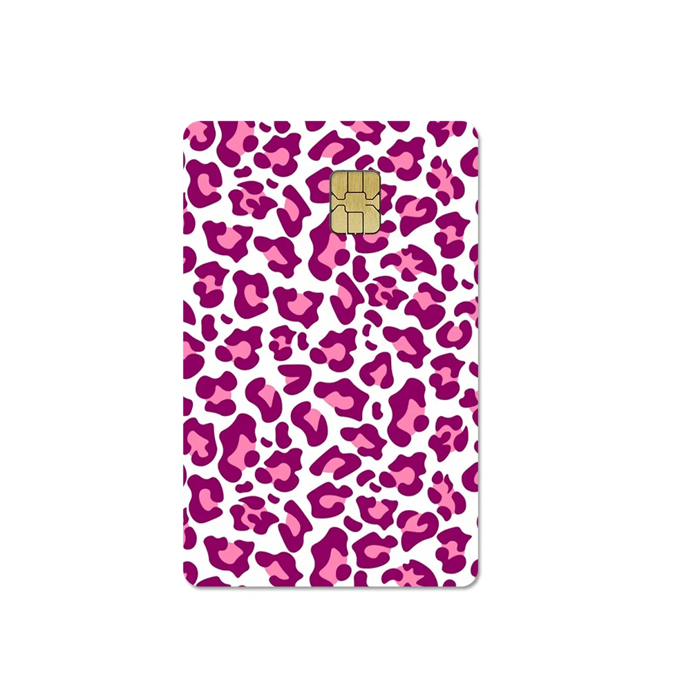 Premium Leopard Print Card Sticker Set Waterproof PVC Bank Card Skin Cover Stylish Credit Card Protection Decal Skin Gifts view 2