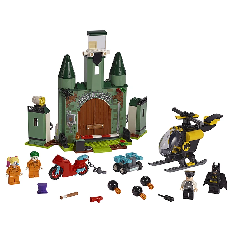 Lego bouwstenen 76138 Batman: The Joker Escape jongens en meisjes bouwen en monteren blokken kinderspeelgoedcadeaus