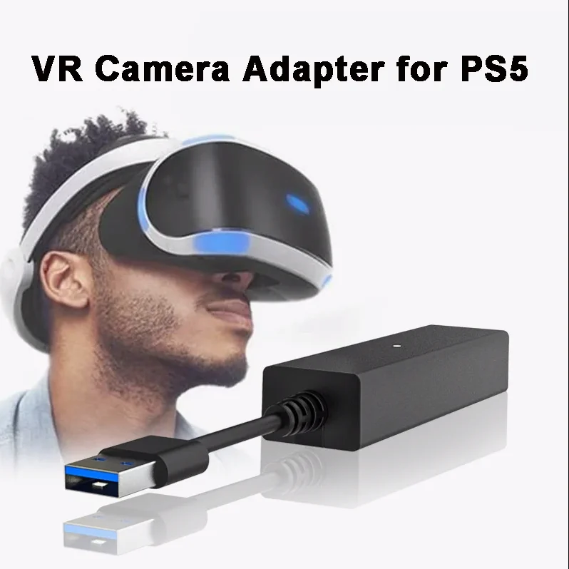 VR Connector Mini Camera Adapter USB3.0 PS Vr Connector to PS5 Cable Adapter for Playstation 5 PS4 Games Accessories Have LOGO