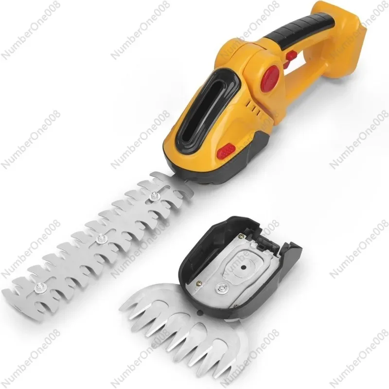 Household lithium battery handheld rechargeable hedge trimmer mini electric hedge trimmer lawn mower fence trimmer tool