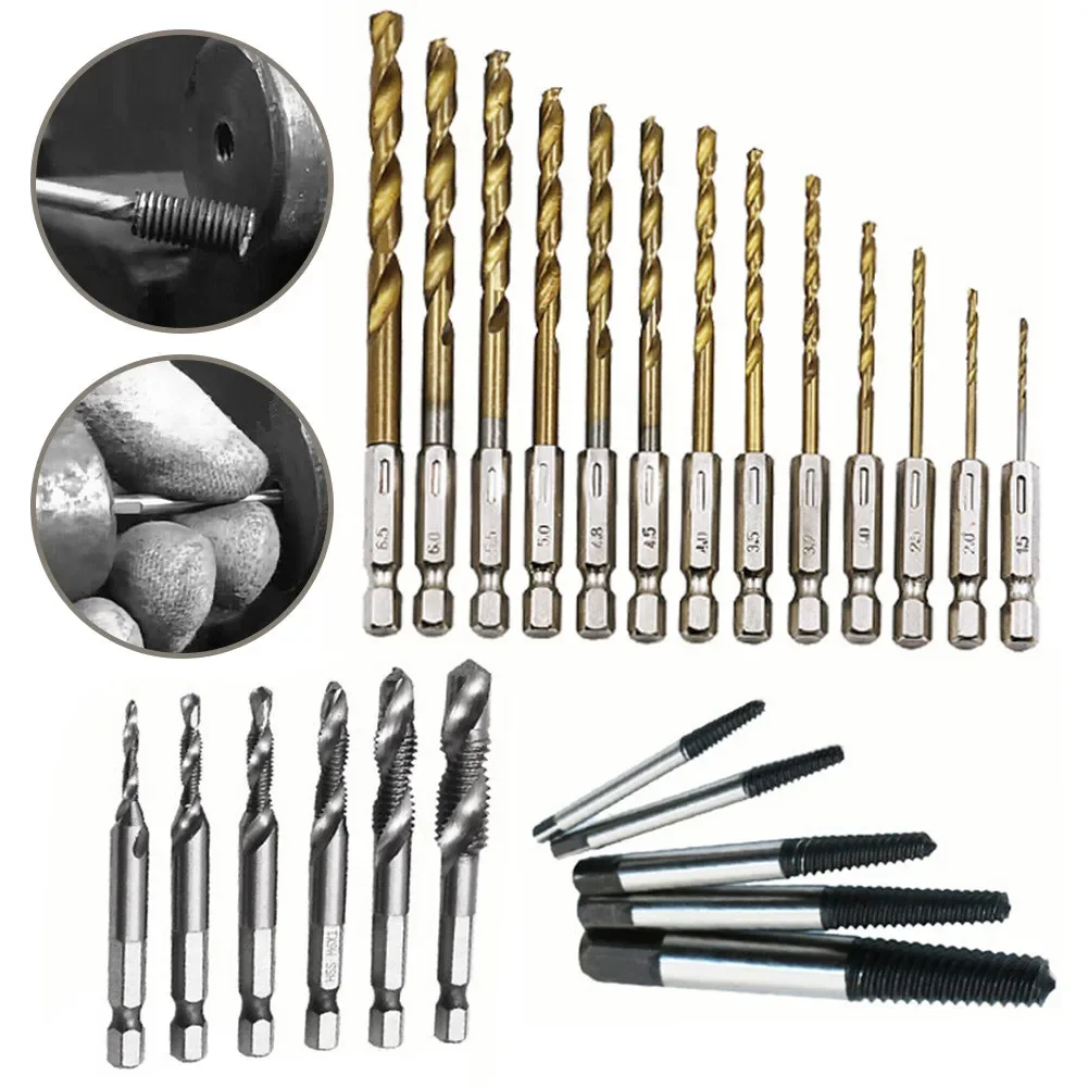 18/24 قطعة مثقاب الخشب المسمار النازع تسليم مسمار عدة المسمار مزيل مجموعة استبدال أجزاء لملحقات الأدوات الكهربائية