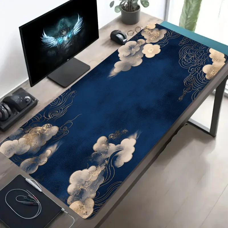 

Large Gaming Desk Mat Mouse Pad Cloth Surface Non Slip Rubber Base Mousepad for PC Laptop Keyboard Office Desk