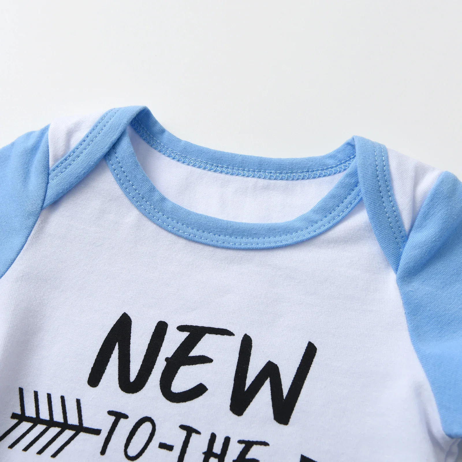 New Summer Newborn infant Baby Boy Fashion Clothes Set Patchwork Short Sleeve Romper Top and Long Pants with Hat 3PCS Outfit