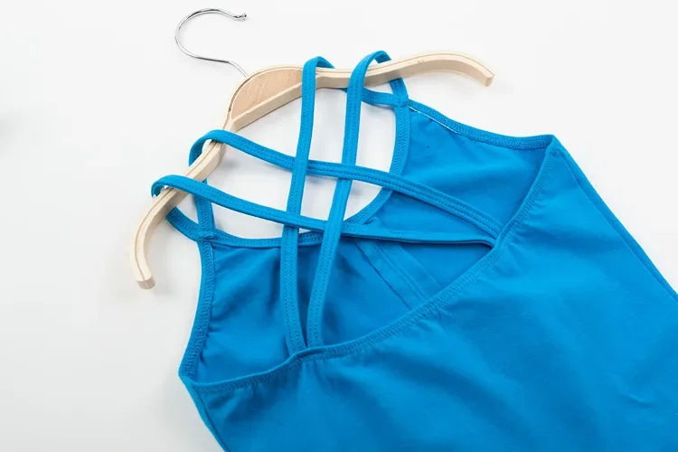الفتيات يوتار لرقص الباليه الجمباز حزام مزدوج بروتيل الطفل أكمام زي الباليه ارتداءها طفل Dancewear 5 ألوان