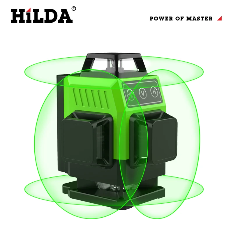 Laser Level Mini 12/16 Lines 3D/4D Self-Leveling 360 Horizontal And Vertical Cross Super Powerful Green Portable Laser Beam Line