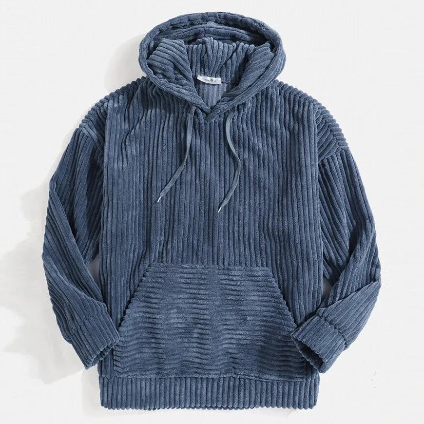 2026 Herren-Hoodie Corduroy Streetwear Y2k Vintage Kleidung Angebote Hohe Qualität Willkommensangebot 90er Jahre Oversize Herren-Kapuzenpullover – Detail 4