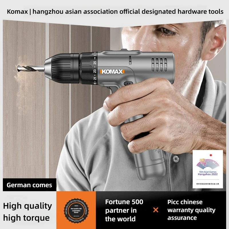 

Cordless Electric Drill Tapping Brushless Impact Drill Metal Ratchet Chuck Electric Hand Drill Household Electric Screwdriver