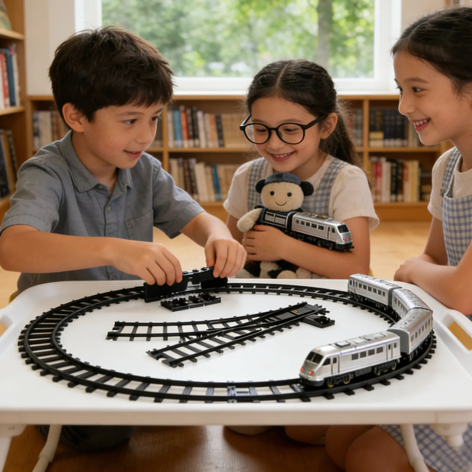 3Pcs Plastic Railwa…