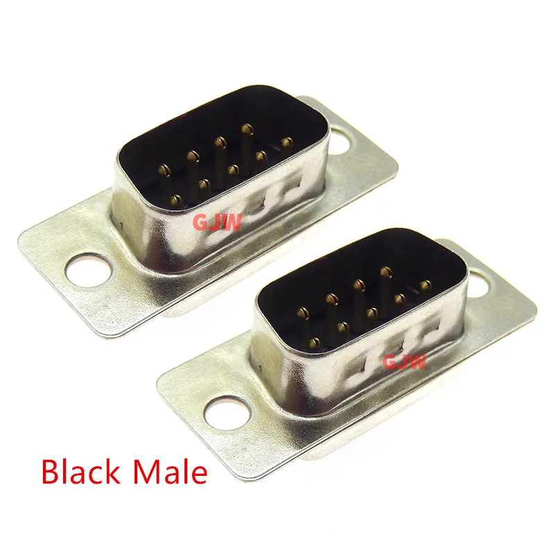 10PCS DB9 Female Male PCB Mount serial port Connector Solder Type D-Sub RS232 COM CONNECTORS 9pin socket 9p Adapter FOR PCB