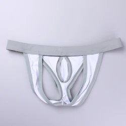 Aibc-Petit Jockstrap pour hommes, sous-vêtements sexy, tongs, culotte sans entrejambe, devant ouvert, lingerie effrontée, également des poudres bombées, hamac boule