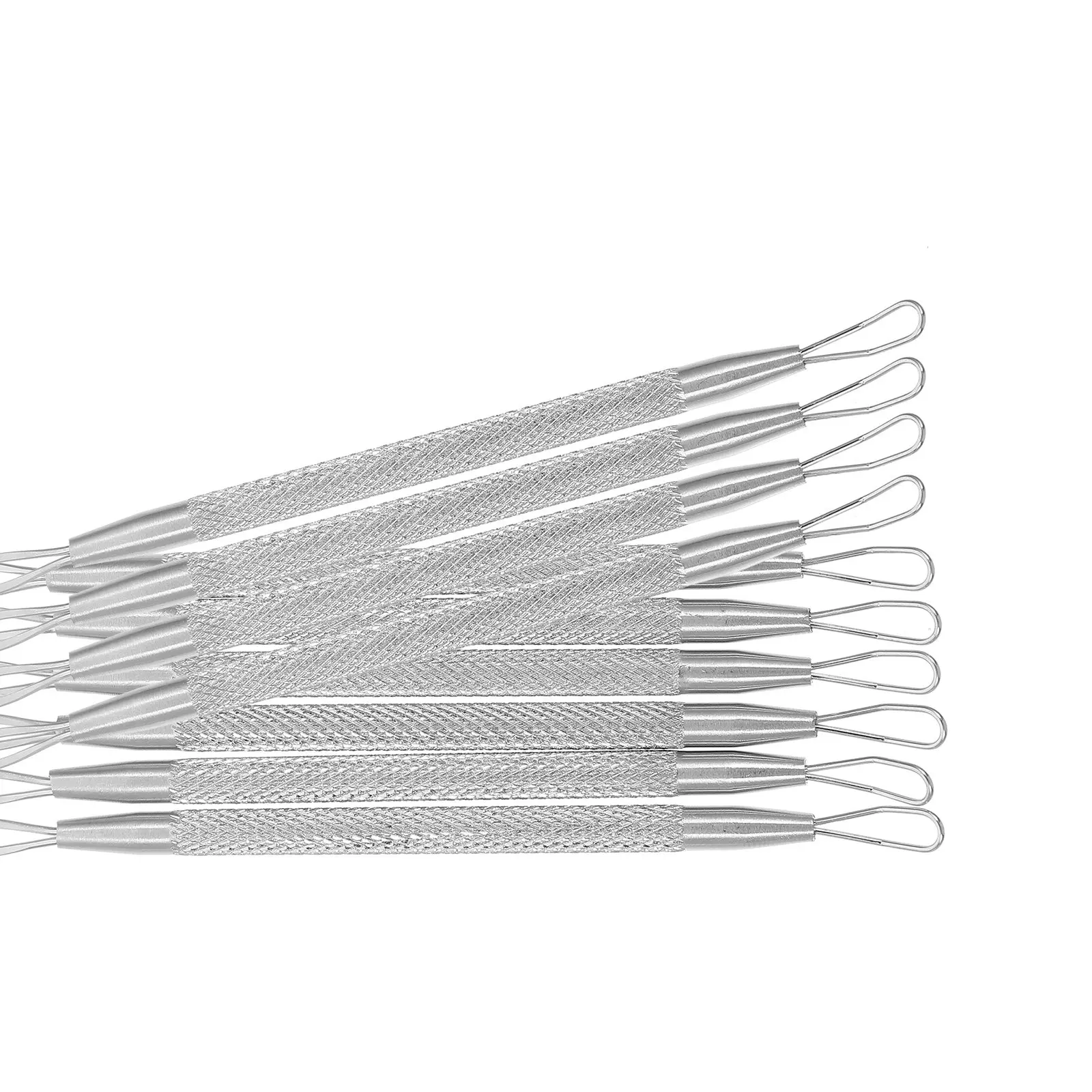 

7Pcs Double-Headed Pimple Removers Premium Stainless Steel Blackhead Extractors for Deep Pore Cleaning Comedone Removal Tools