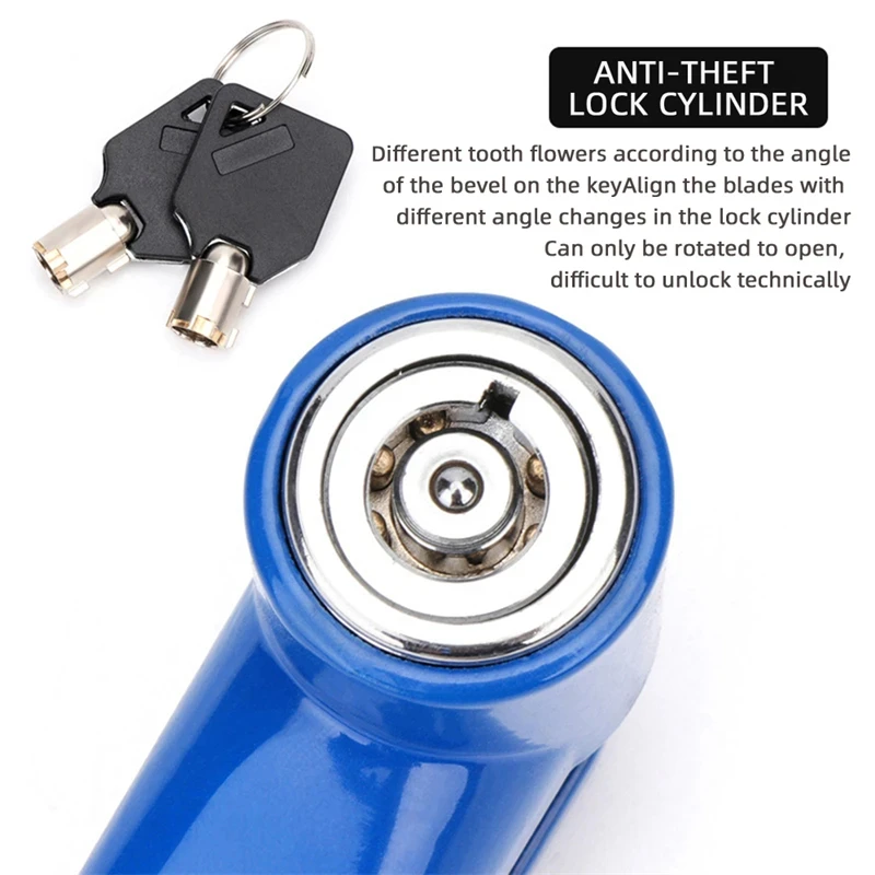 

1 шт., замок для дискового тормоза велосипеда, противоугонный замок, портативный замок для дискового тормоза мотоцикла, напоминание о горном велосипеде, аксессуары для веревки